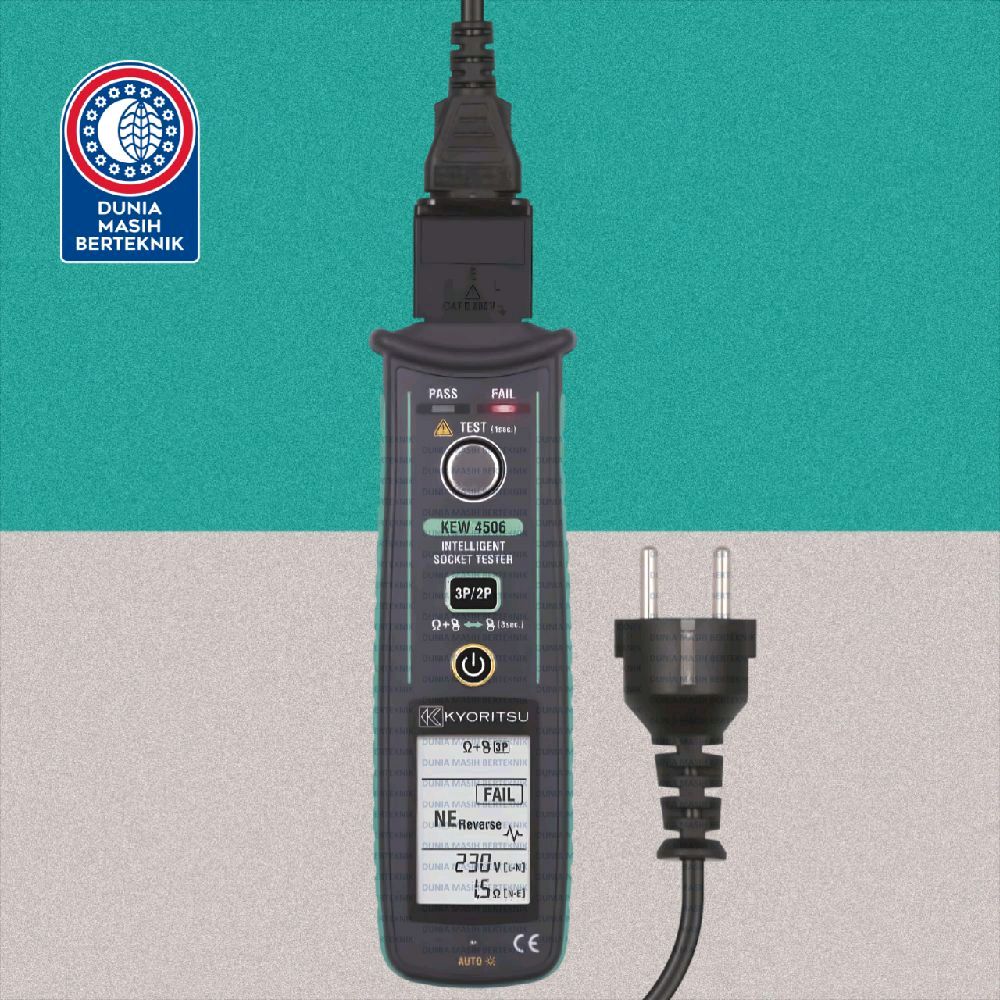 INTELLIGENT SOCKET TESTER KYORITSU KEW 4506