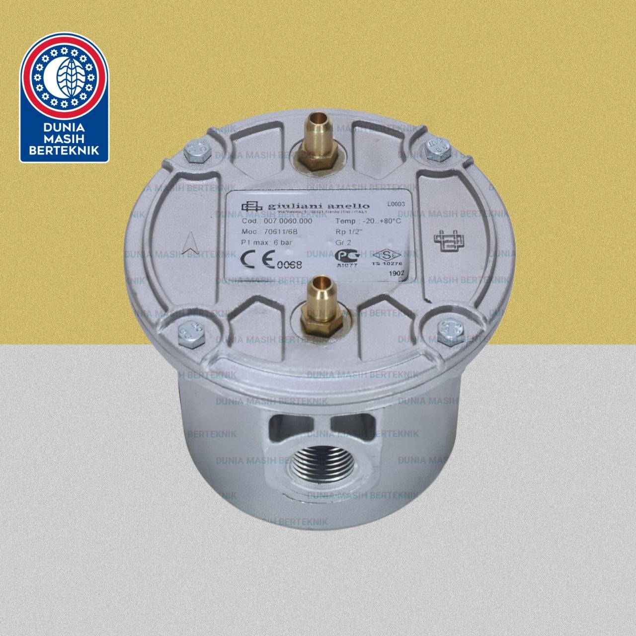 Gas Filter Merk GIULIANI ANELLO Tipe 70611/6B